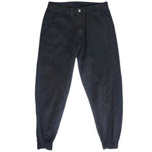 Shein Black Denim Joggers - Size OXL